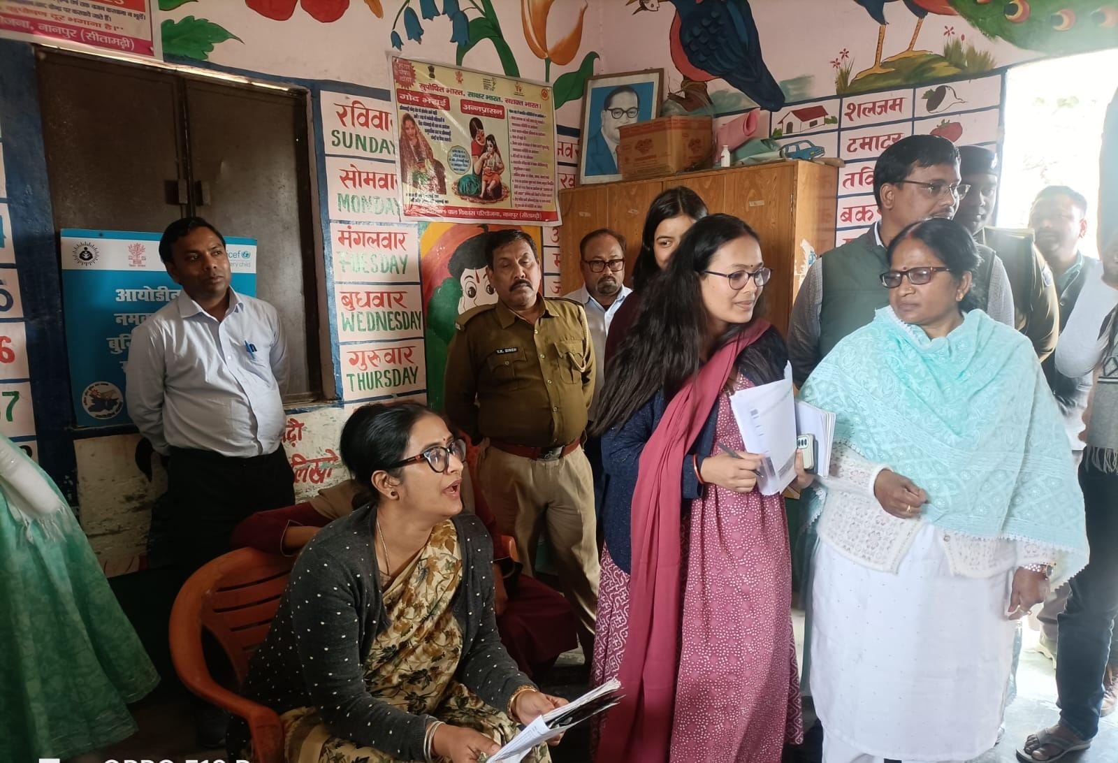 On The Ground In Sitamarhi, Bihar Social Welfare Secretary Reviews Anganwadis And Pension Delivery