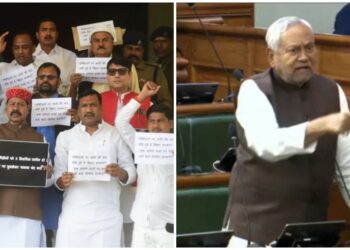 Chaos and slogans in Bihar assembly after Nitish Kumar dismisses opposition criticism
