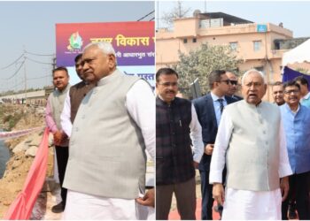 CM Nitish Kumar Inspects Kurji and Anandpuri Drains, Promises Flood-Free and Traffic-Smooth Patna