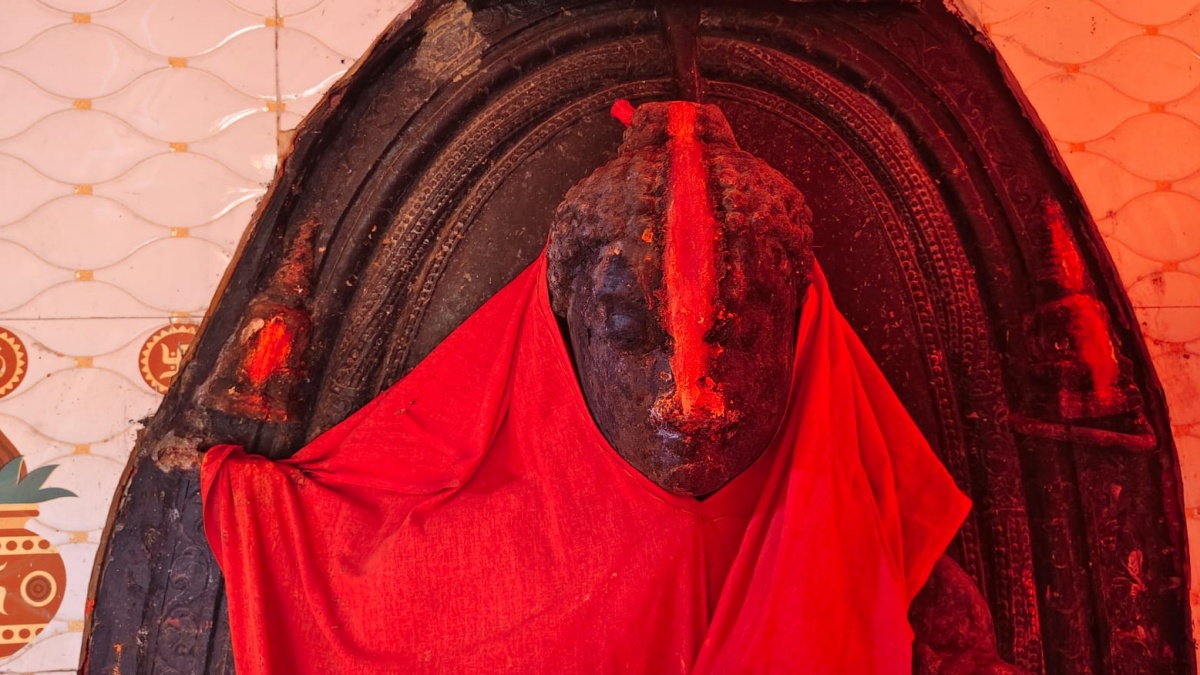 In Bihar Village, Lord Buddha Worshipped As Devi Mata As Women Apply Vermilion