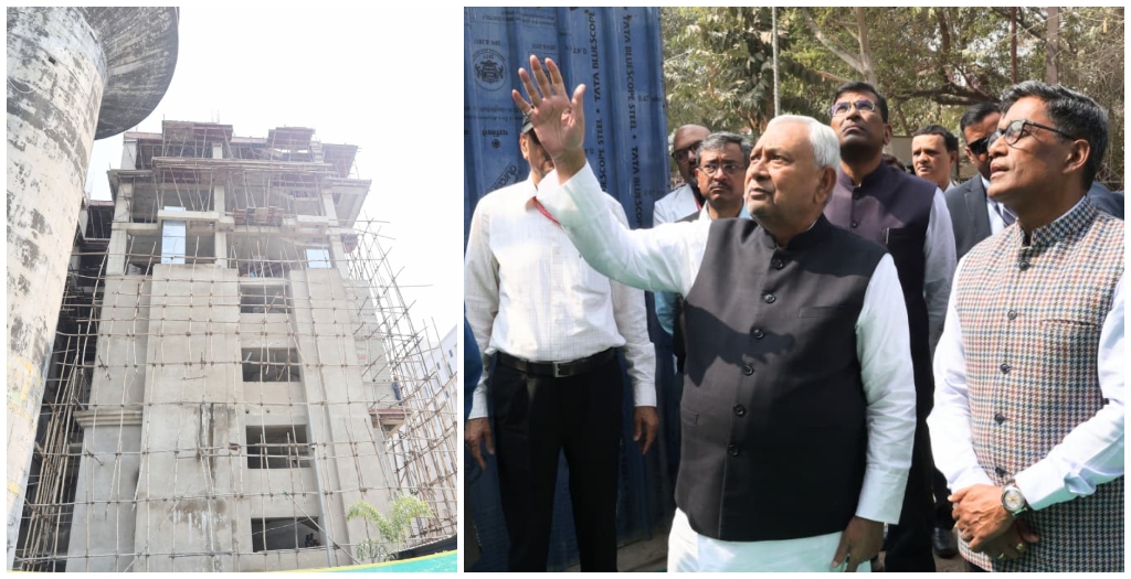CM Nitish Kumar Inspects 1,200-bed IGIMS Project, Calls for Faster Completion
