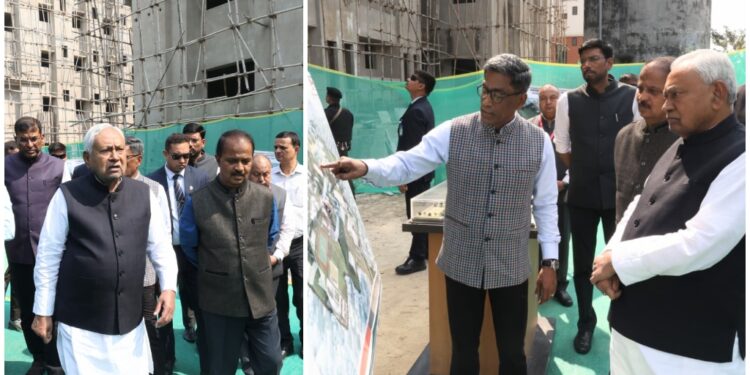 CM Nitish Kumar Inspects 1,200-bed IGIMS Project, Calls for Faster Completion