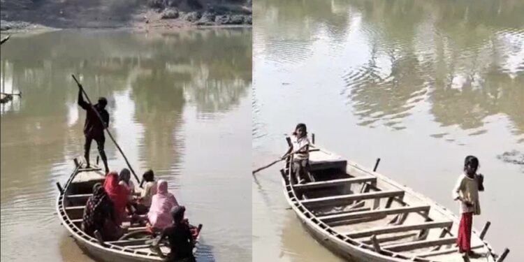 Nalanda boats with kids