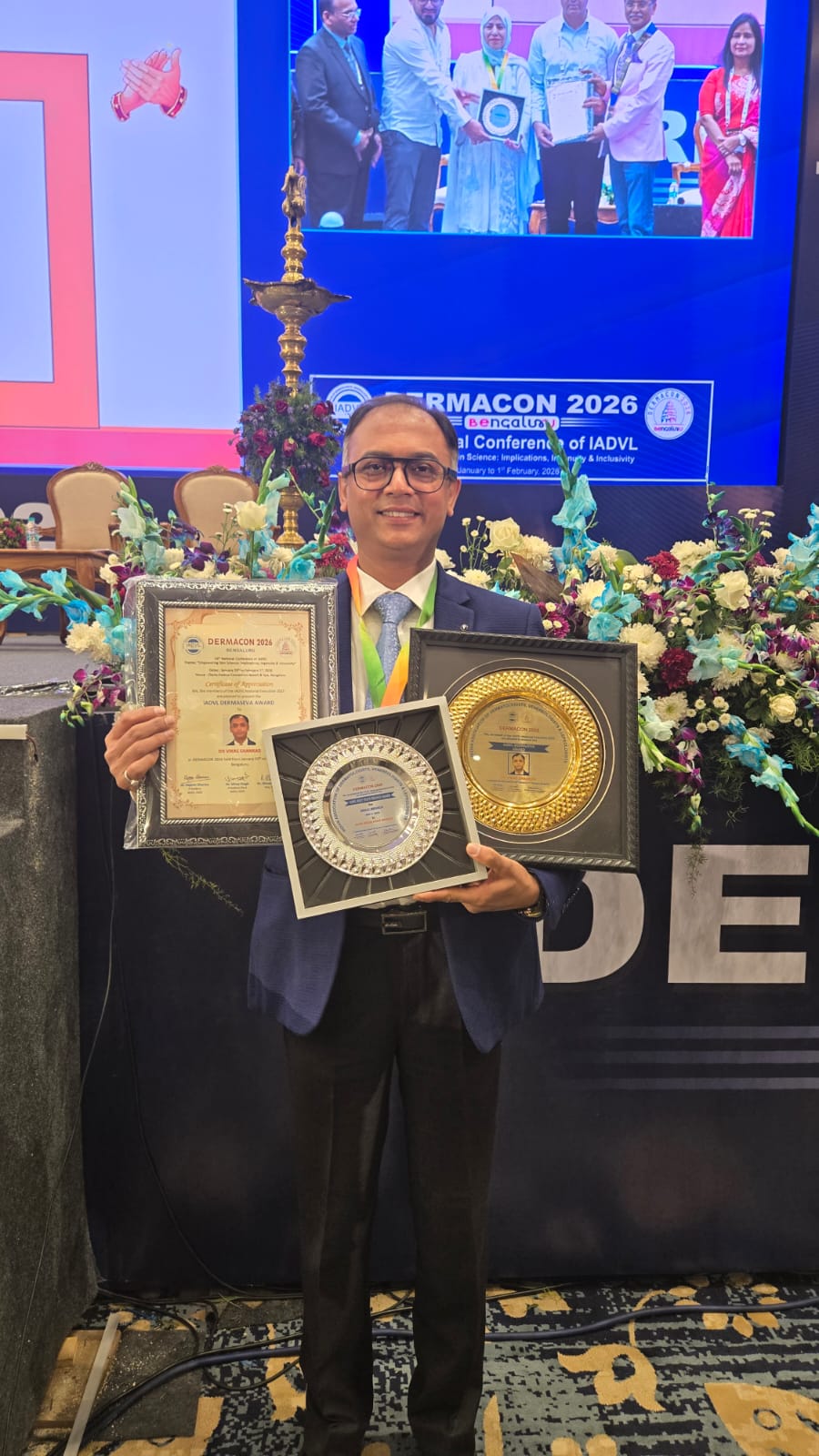 Patna Dermatologist Dr Vikas Shankar Wins Two National Honours At DERMACON 2026 in Bengaluru