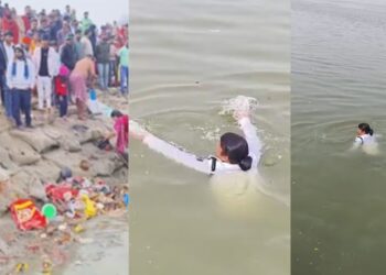 Two Men Drown at Digha Ghat in Patna, Woman Constable Jumps into Ganga to Search for Victims