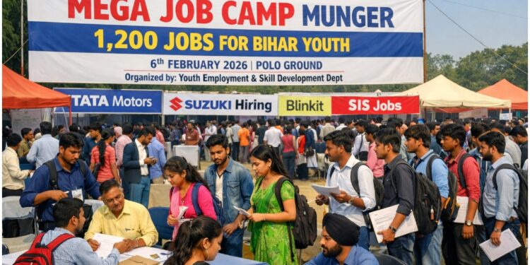 Mega Job Camp in Munger: 1,200 Jobs for Bihar Youth