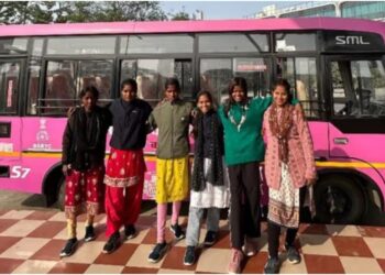Six Bihar Daughters Drive Their Dreams on Pink Buses