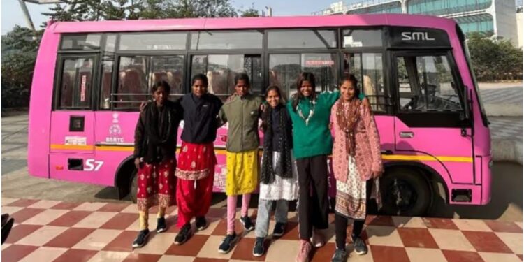 Six Bihar Daughters Drive Their Dreams on Pink Buses