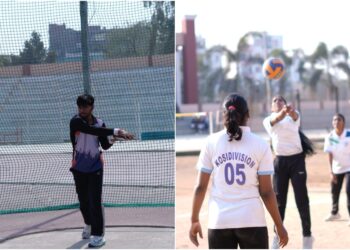 Umang-2026 Sports Competitions for Engineering Colleges Enter Final Round with Fierce Contests in Badminton, Athletics, and Cricket