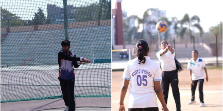 Umang-2026 Sports Competitions for Engineering Colleges Enter Final Round with Fierce Contests in Badminton, Athletics, and Cricket