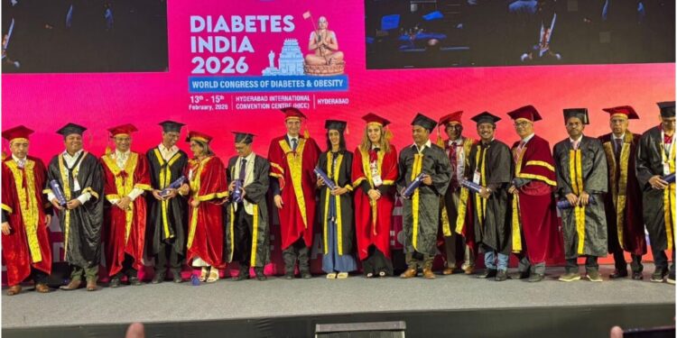 AIIMS Patna’s Prof. (Dr.) Jyoti Prakash Honoured With Fellowship of Diabetes India at World Congress of Diabetes & Obesity 2026