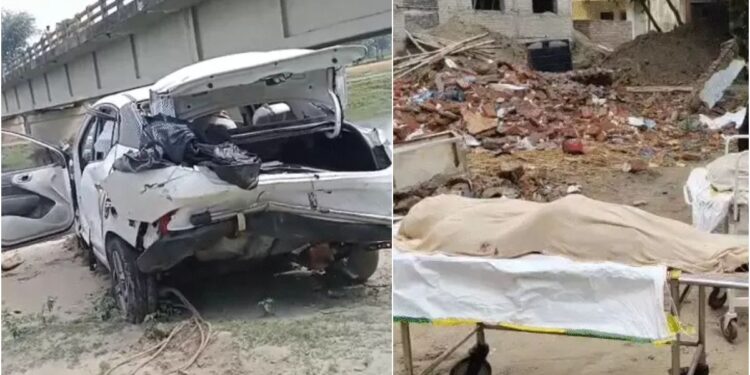 Car Plunges 20 Feet from Bridge into River in Madhepura, One Missing After Vehicle Smashes into Electric Pole