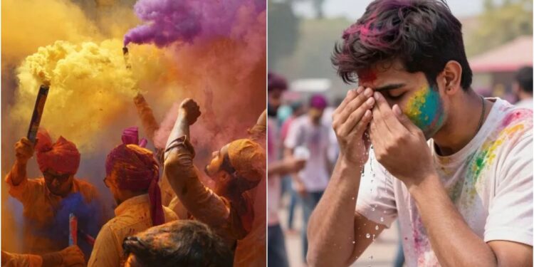 Holi Colours Turn Hazardous as Over 150 People in Patna Hospitalised With Eye Injuries and Irritation