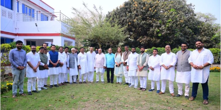 Nishant Kumar Holds Meeting with MLAs Ahead of JD(U) Entry, Poster Hails ‘New Chapter’ for Developed Bihar