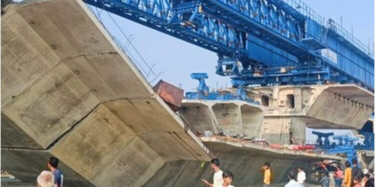 Bridge Collapse in Patna Injures Labourer Amid Allegations of Substandard Construction