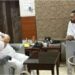Nishant Kumar Meets Union Minister Lalan Singh in Patna Following Eid Celebrations at Gandhi Maidan
