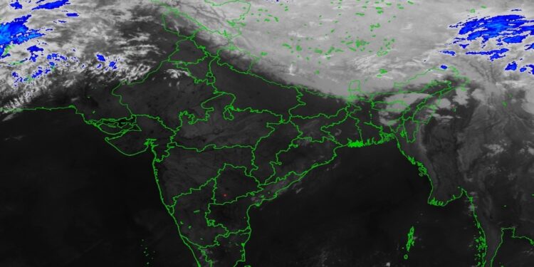 Satellite Images Show Rain-Bearing Clouds Approaching North Bihar