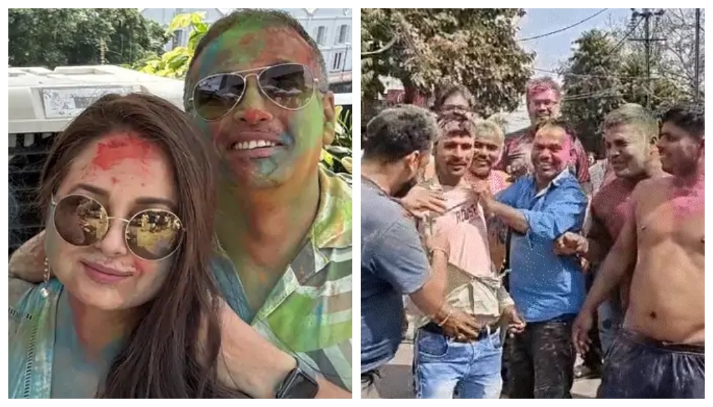 Holi In Bihar: Ram Kripal Dances With Workers, Sanjeev Chaurasia Rides Chariot As Mutton Shops See Long Queues In Patna