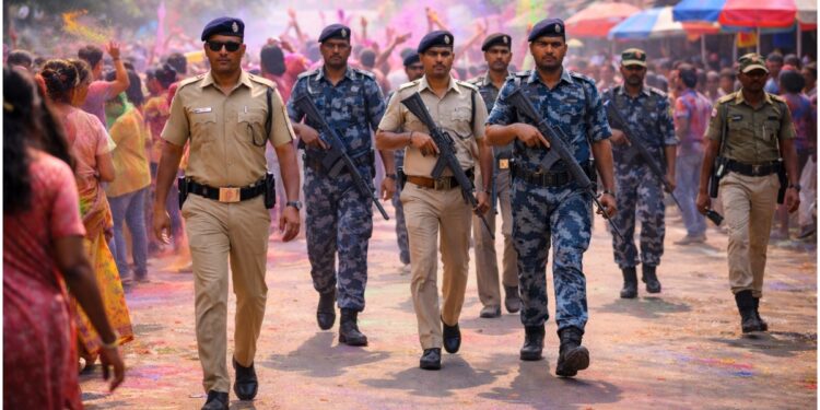 Bihar on High Alert Ahead of Holi with 600 security points, 94 in Patna