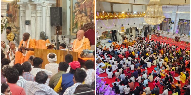 Patna’s ISKCON Temple Marks Chaitanya Mahaprabhu’s Birth Anniversary With Grand Rituals and Kirtans