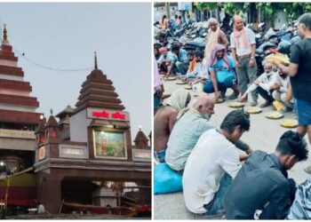 Free meals continue at Patna’s Mahavir Temple despite LPG shortage.