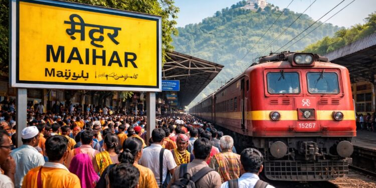 Railways announce temporary halt for five pairs of trains at Maihar station during Navratri fair