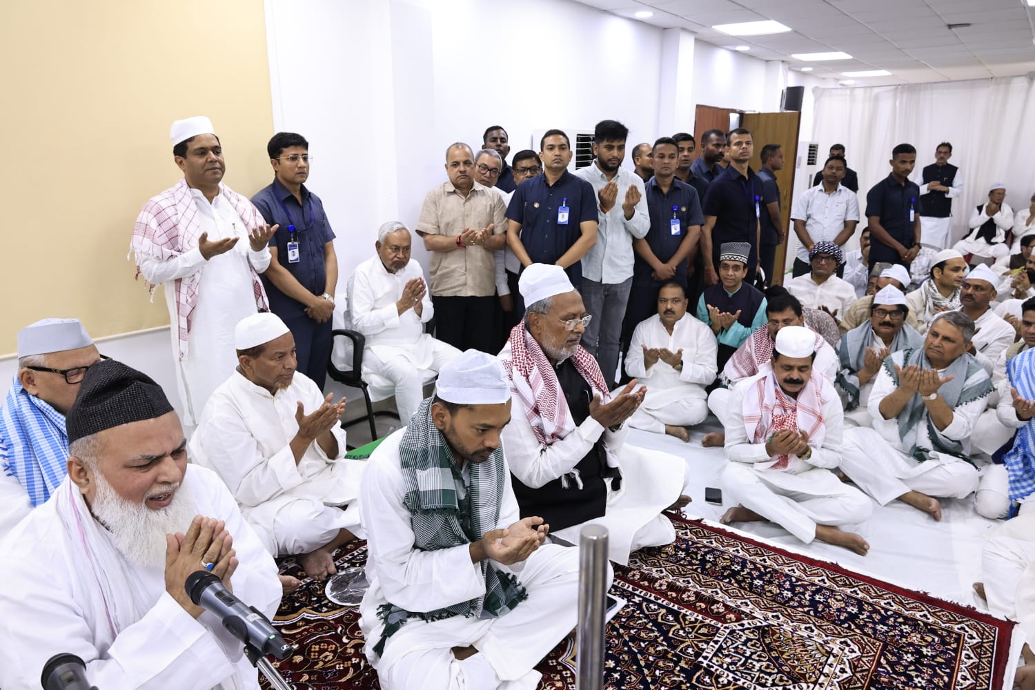 Bihar CM Nitish Kumar Hosts Iftar At Patna Residence, Nishant Kumar Draws Attention