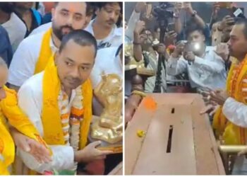 Nishant Kumar at Mahavir Mandir