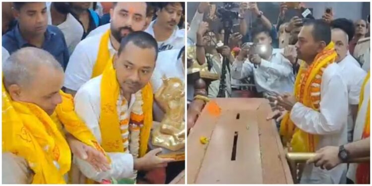 Nishant Kumar at Mahavir Mandir