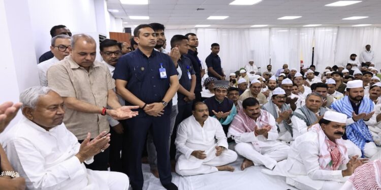 Bihar CM Nitish Kumar Hosts Iftar At Patna Residence, Nishant Kumar Draws Attention