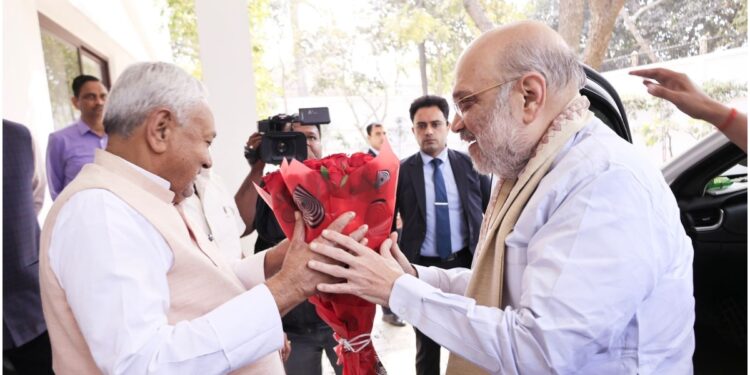 Home Minister Amit Shah Backs NDA Rajya Sabha Nominees in Patna, Hails Nitish Kumar’s Tenure as ‘Historic’