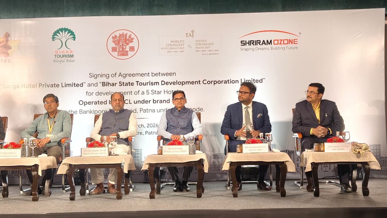 MoU Signed For Taj Five-Star Hotel At Patna’s Bankipur Bus Stand by 2030