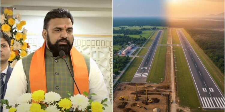 Deputy CM Samrat Choudhary Announces Rs 38.64 Crore Plan to Upgrade Valmikinagar Airport in Bihar