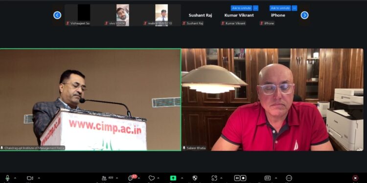 Hotmail co-founder Sabeer Bhatia at CIMP virtual bootcamp