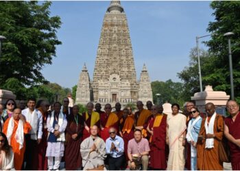 International Buddhist Delegates Visit Mahabodhi Temple In Bodh Gaya