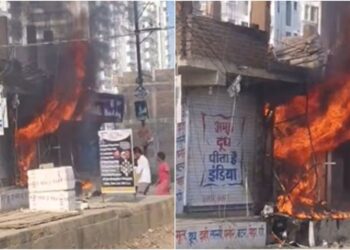 Massive Fire Breaks Out at Patna Shop as Five Fire Engines Rush to Scene, Causing Losses Worth Lakhs