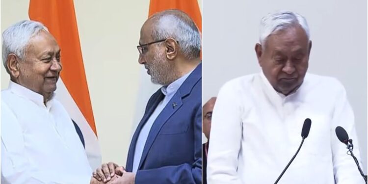 Nitish Kumar Takes Oath as Rajya Sabha MP, Set to Meet Narendra Modi and Amit Shah Today