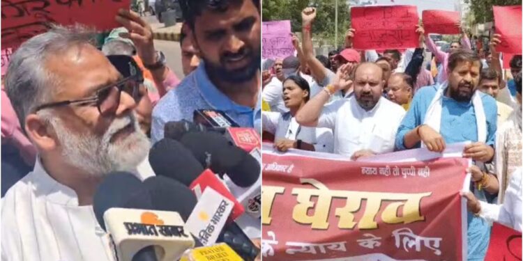 NEET Student Death Case Sparks Protests in Patna as Pappu Yadav Joins Demonstrators, Mother Questions CBI Probe