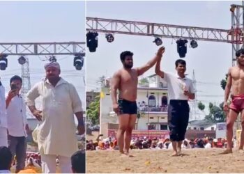 Mokama Mega Dangal: Iranian Wrestler Defeated Thrice, Georgia Beats Delhi’s Rohit as Rs 51 Lakh Shared Among 101 Wrestlers