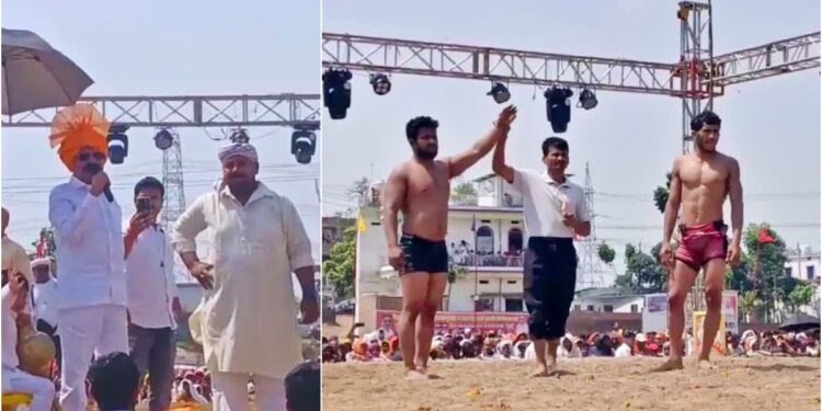 Mokama Mega Dangal: Iranian Wrestler Defeated Thrice, Georgia Beats Delhi’s Rohit as Rs 51 Lakh Shared Among 101 Wrestlers