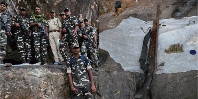 SSB Recovers Cache of Weapons in Lakhisarai District Using Drones and Sniffer Dogs During Search Operation
