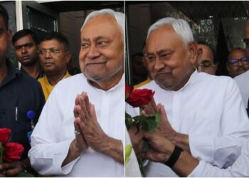 Nitish Kumar Arrives in Delhi, Says He Will Take Oath Tomorrow and Stay There; Responds to Questions on Son Nishant Kumar