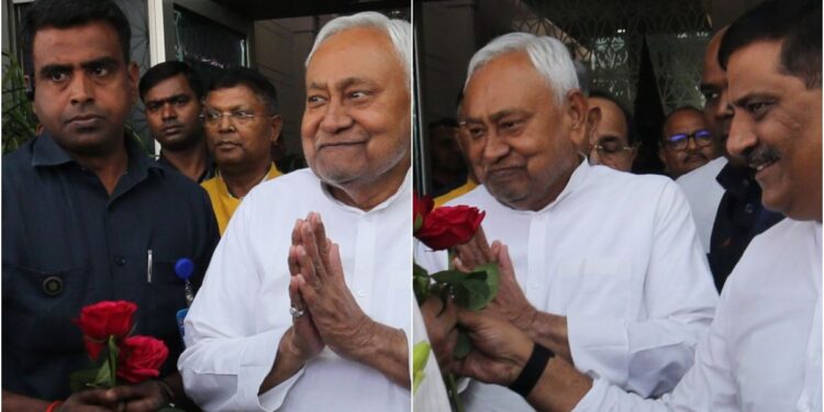 Nitish Kumar Arrives in Delhi, Says He Will Take Oath Tomorrow and Stay There; Responds to Questions on Son Nishant Kumar
