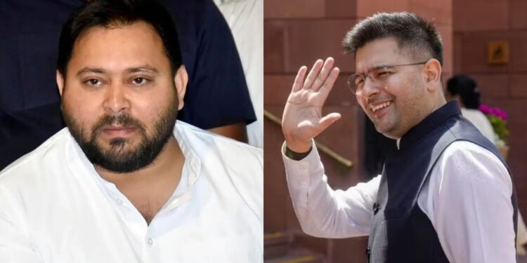 Raghav Chadha Quits AAP, Claims Bulk of Rajya Sabha MPs to Join BJP; Tejashwi Alleges Move Driven by ‘Greed or Fear’