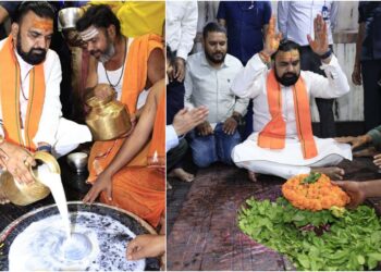 Bihar Chief Minister Samrat Choudhary Offers Prayers at Baidyanath Dham, Seeks Development for Bihar