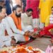 CM Samrat Choudhary Visits Tildiha Temple, Offers 101kg Laddus and Pledges Major Development Push