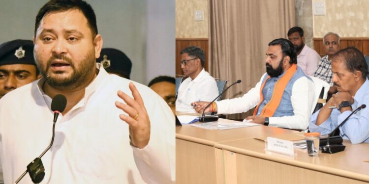 ‘Two Chief Ministers in Six Months, Bihar Run by Three People’: Tejashwi Yadav Attacks Samrat Government