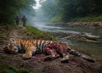 Tiger Cub Dies In Suspected Crocodile Attack At Bihar’s Valmiki Tiger Reserve