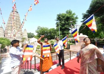 Preparations intensify In Bodhgaya For 2570th Buddha Purnima Celebrations