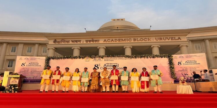 IIM Bodh Gaya Eighth Convocation: 579 Students Graduate, First PhD Batch Makes History